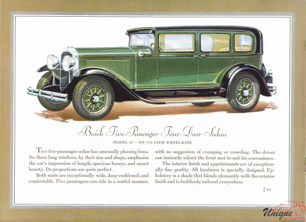 1930 Buick Prestige Brochure Page 19